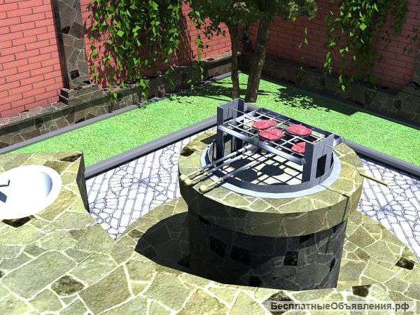 Садовые мангалы без дымоходов