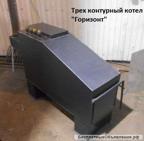 Котел 10 кВт Горизонт твердотопливный