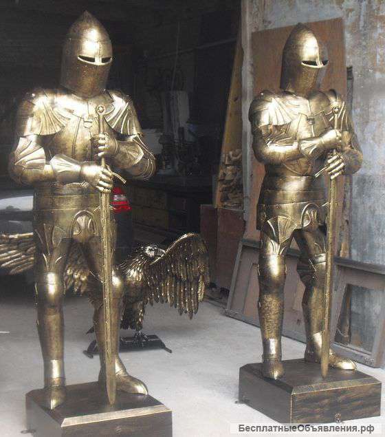 "Два рыцаря" скульптурная композиция