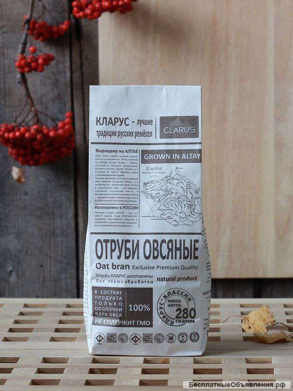 Овсяные отруби Кларус "Классик"