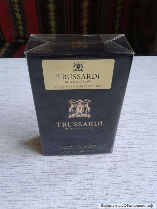 Туалетная вода Trussardi black extreme 100 мл