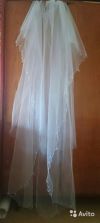 Свадебная фата ручной работы