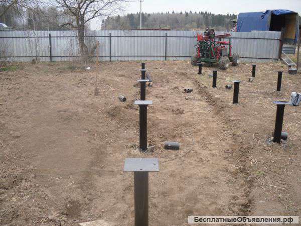 Фундамент на винтовых сваях