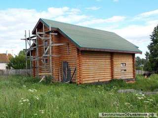 Новый двухэтажный рубленый бревенчатый дом в д. Василёво, в 7 км от Иваново