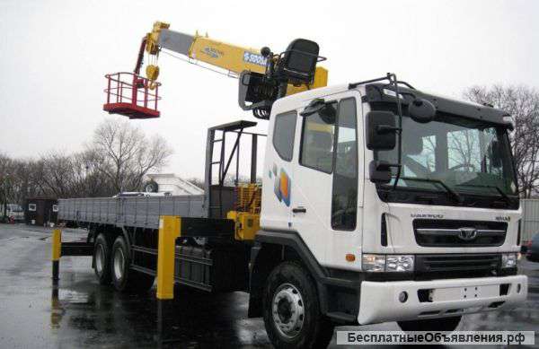 Грузовик с КМУ Daewoo Novus K9A6F
