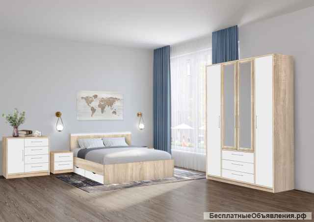 Кровать "Вайт", матрас (новая)