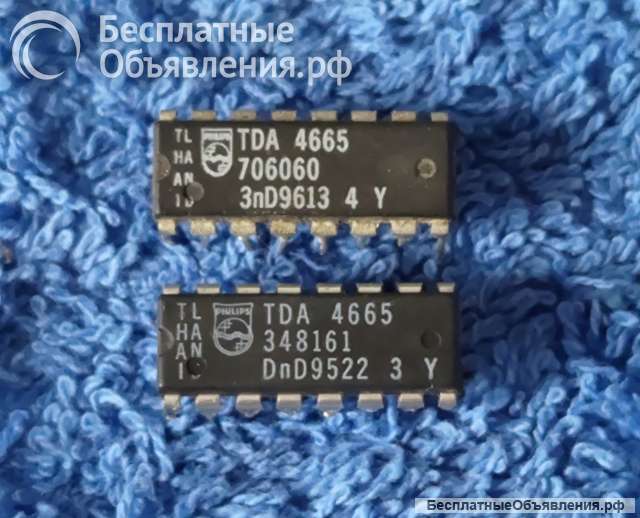 TDA4665, DIP16, PHILIPS, Микросхема оригинальная НОВАЯ и ДЕМОНТАЖ