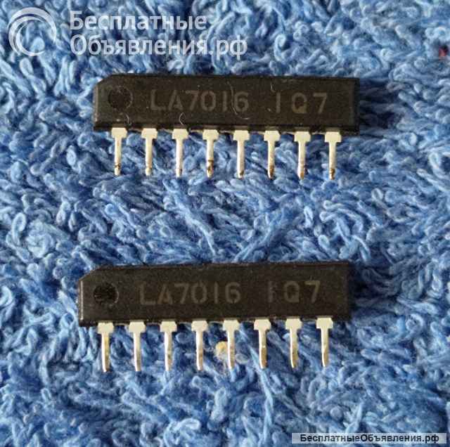 LA7016, SIP8, SANYO, микросхема аналоговый пеpеключатель оригинальная НОВАЯ и ДЕМОНТАЖ