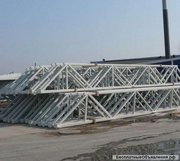 Двускатные фермы (8м), железные ангары и трубы б/у