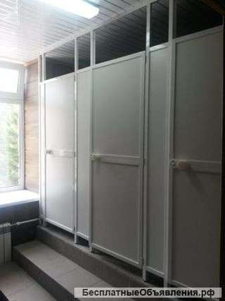 Сантехнические перегородки из алюминиевого профиля системы Wico