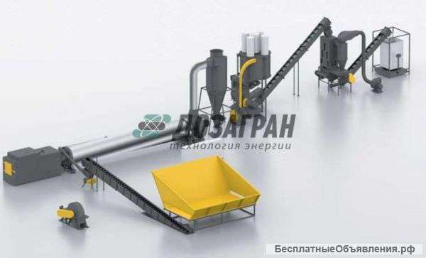 Линия пеллетирования древесных отходов от "Доза-Гран"