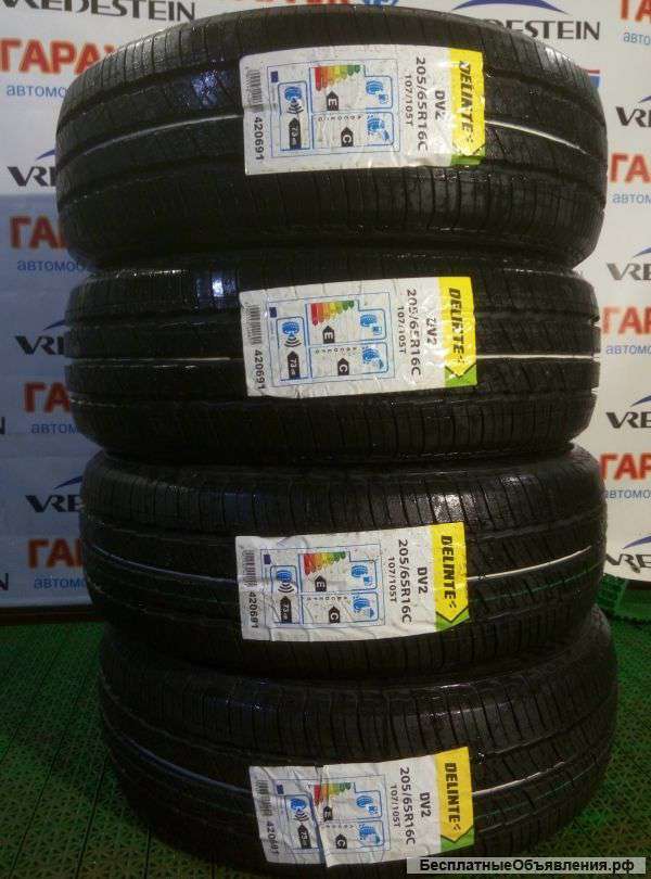 205/65 R16С Delinte DV2 новые летние шины