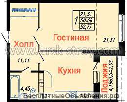 1-к.кв. ул. Автолюбителей 52/3