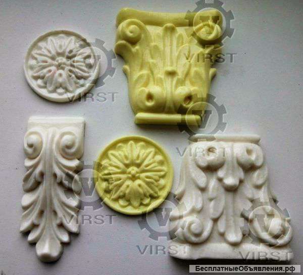 Пластиковый декор для мебели пo 3d модели
