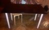 Стол Ikea Линнмон Адильс, черно-коричневый 120x60