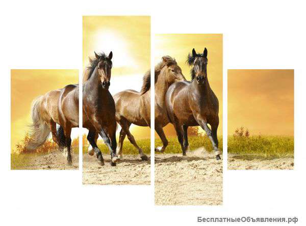 Эксклюзивные стеклянные модульные картины