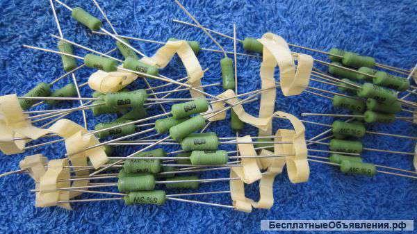 AC03 3W и AC05 5W Philips, Made In Holland, Резисторы сопротивления зелёные оригинальные НОВЫЕ