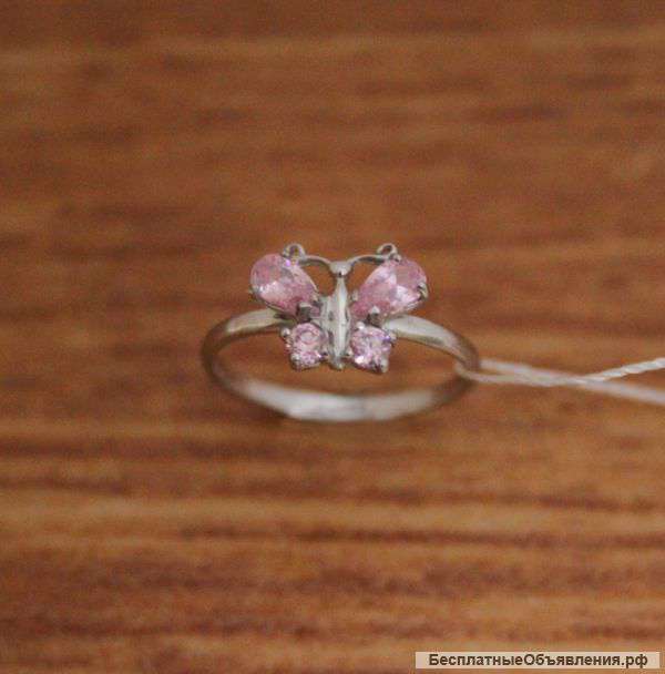 Серебряное_кольцо‬ Бабочка