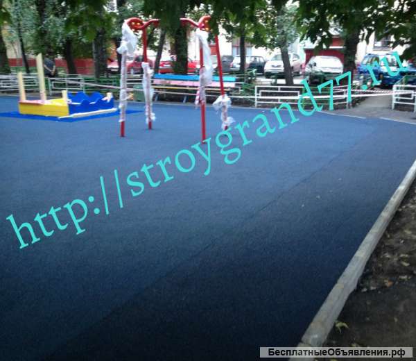 Резиновое покрытие для детских и спортивных площадок