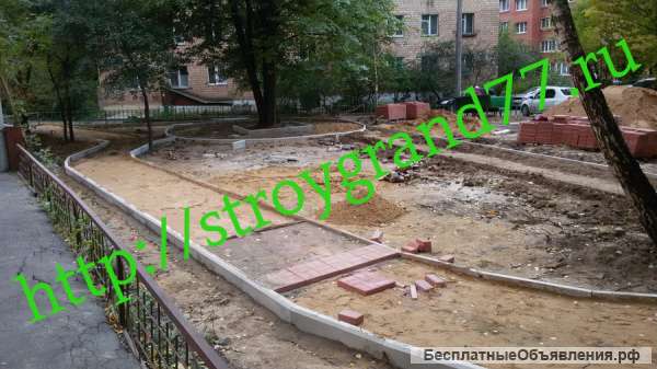 Асфальтирование и благоустройство территорий