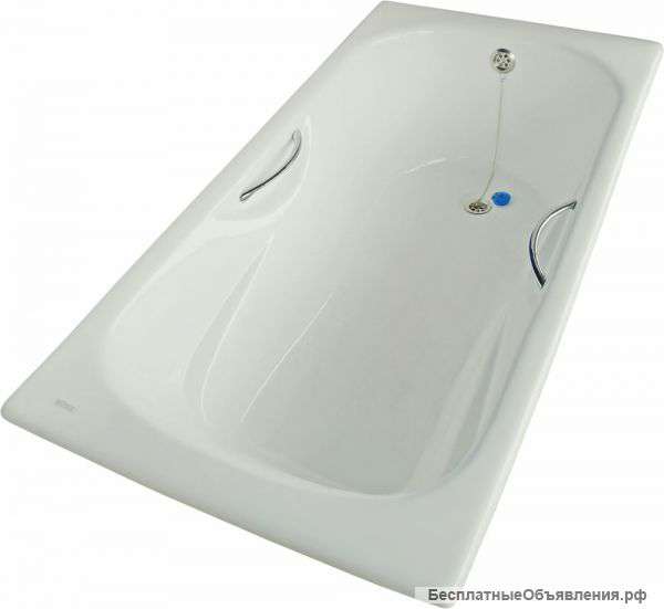 Ванна чугунная ZODIAK 150х75 с ручками