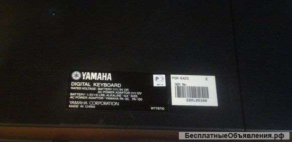 Синтезатор yamaha digital keyboard psr e423