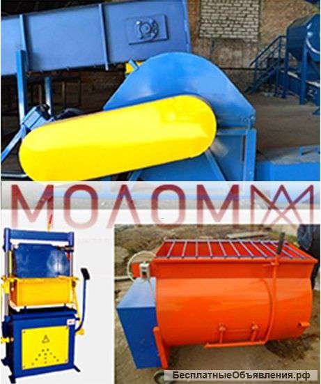 Линия производства арболитовых блоков