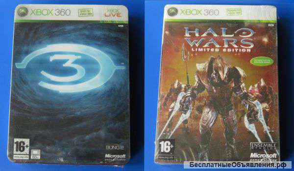 Halo wars limited editionhalo 3 лимитированное (новое)