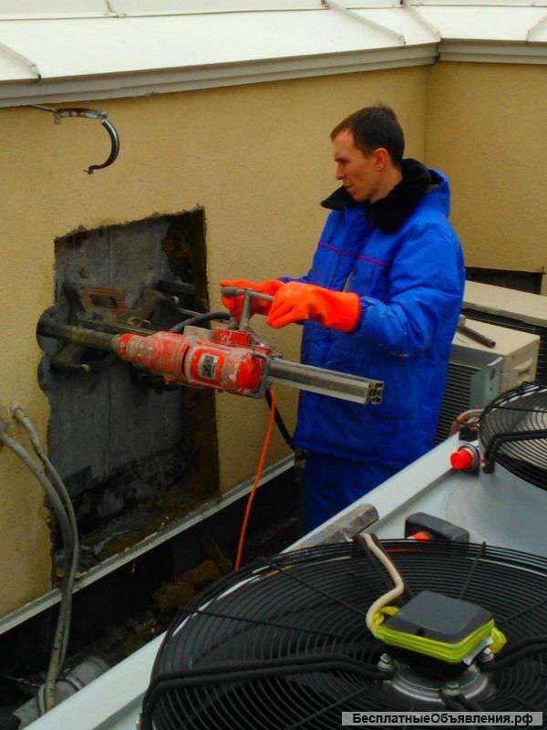 Алмазное бурение, резка проемов