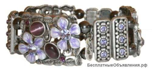 Магнитный гематитовый браслет Мальвина