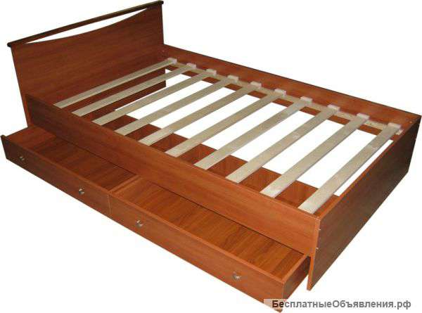 Кровать "Мелисса", ящики для белья, матрас (новые)