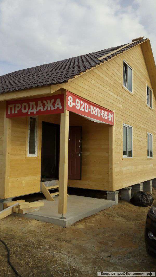 2-этажный дом 130 м² (сэндвич-панели) на участке 10 сот., 8 км до города