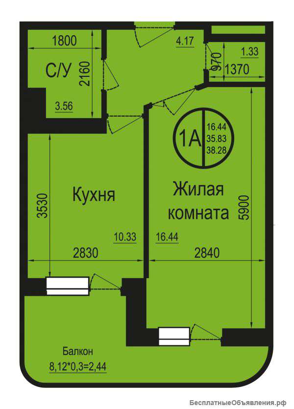 Квартира в новом районе