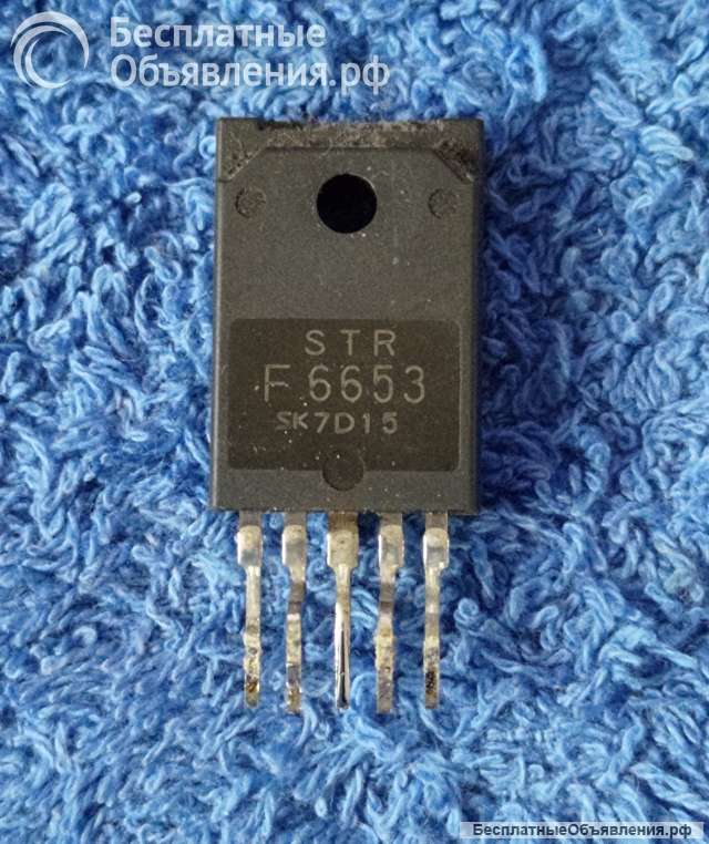 STRF6653 (F6653), ISQL5, SANKEN, Микросхема оригинальная НОВАЯ и ДЕМОНТАЖ