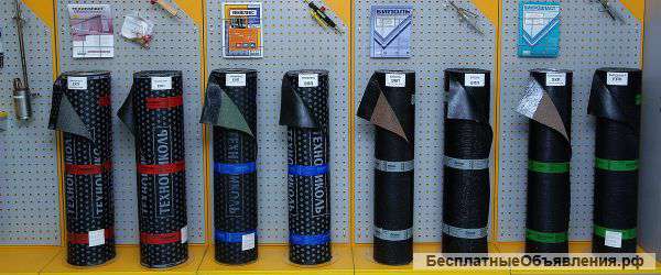 Рулонные материалы производства завода "Оргкровля"