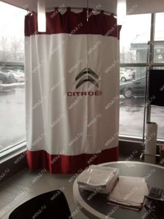 Шторы для примерочных кабинок на люверсах