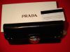 Кошелек PRADA женский Black натуральная кожа Новый Черный