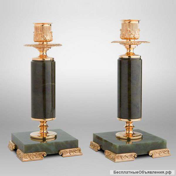 Подсвечники из нефрита 4