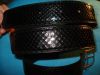 Ремень из Кожи КОБРЫ Cobra черный Новый Черная кобра Унисекс