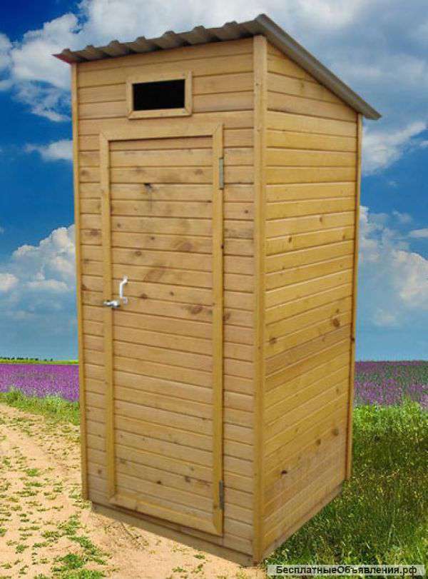 Туалет дачный деревянный