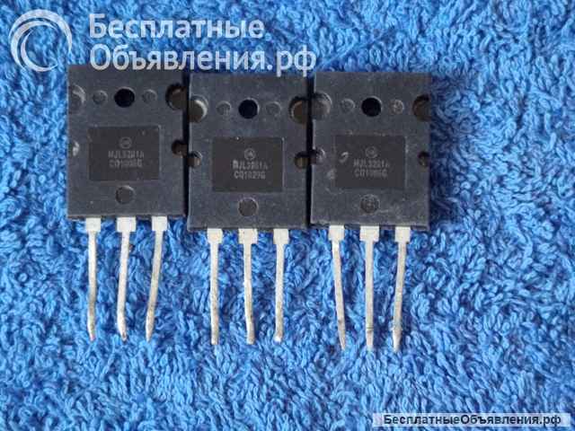 MJL3281AG (MJL3281A), Motorola, Inc, PHILIPPINES, NPN, 200W, 260V 15A, 30MHz оригинальный ДЕМОНТАЖ