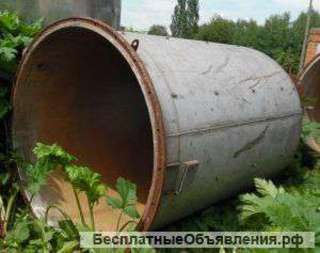 Емкости нержавеющие, объем — 3 куб.м., вертикальные, открытый верх