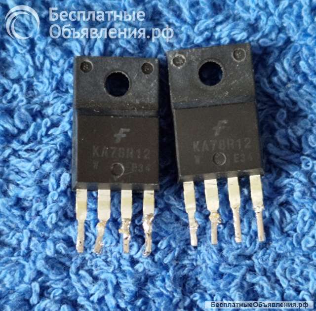 KA78R12, TO-220F, Fairchild, Микросхема оригинальная НОВАЯ и ДЕМОНТАЖ
