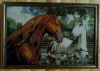 Картина ручной работы пара лошадей