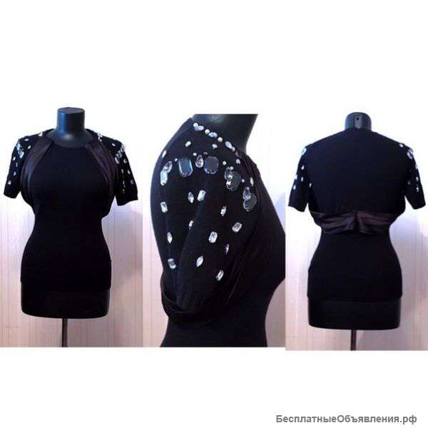 Новая женская кофта со стразами SPORTMAX