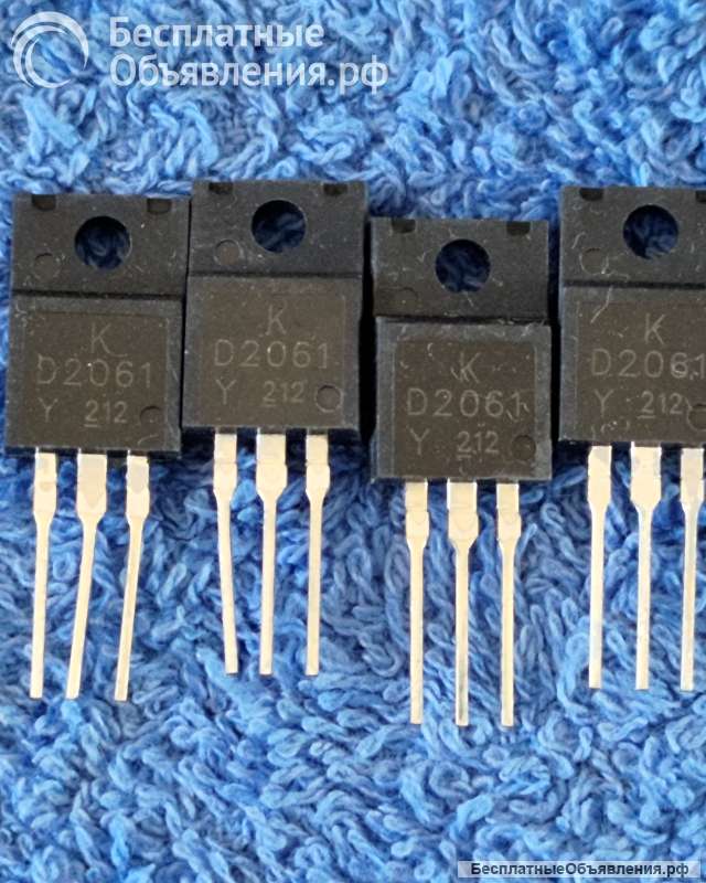 2SD2061 (D2061) Транзистор биполярный, NPN, Ic=3А, Vceo=60В, Vcbo=80В, Pd=30Вт оригинальный НОВЫЙ