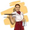 Требуется, официантка