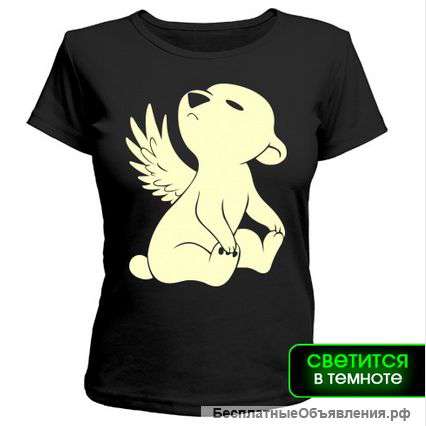 Футболка со светящимся рисунком