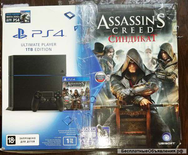 Sony PlayStation 4 1Tb + Assassins Creed
