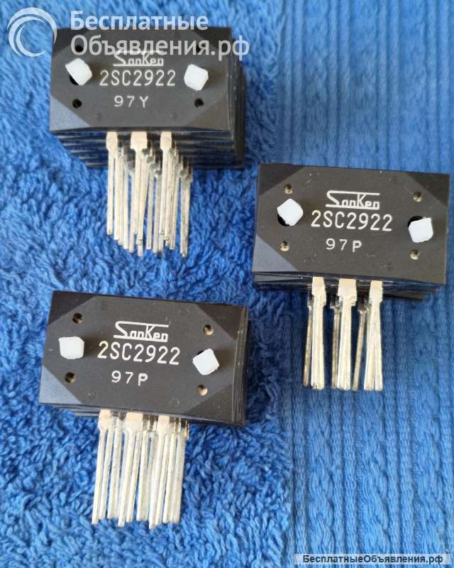 2SC2922 (C2922), Sanken electric, NPN, 200W, 180V, 17A, 50MHz, MT-200, оригинальный НОВЫЙ